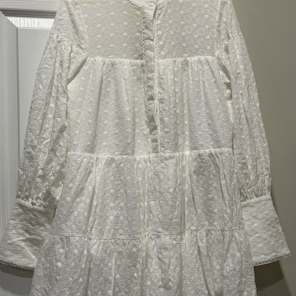 TIPTUPU Women's Bohemian Floral Print Button Down Long Lantern Sleeve Sz M - Picture 13 of 16